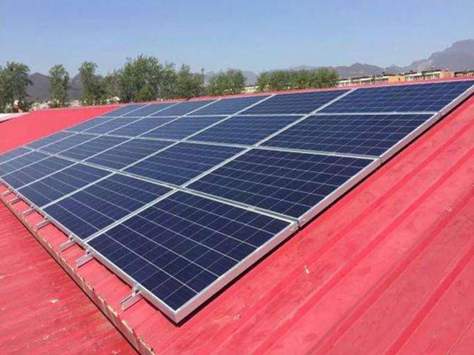 屋顶太阳能电池板安装系统支架图片